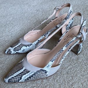 NIB AGL ATTILIO GIUSTI LEOMBRUNI Taupe Hidrangen Slingback pump 39